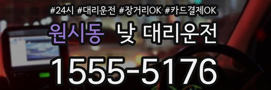원시동 낮 대리운전