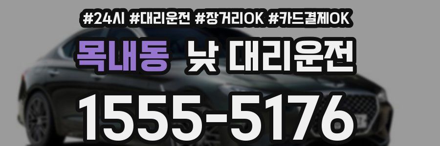 목내동 낮 대리운전