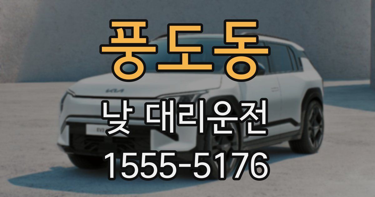 풍도동 낮 대리운전