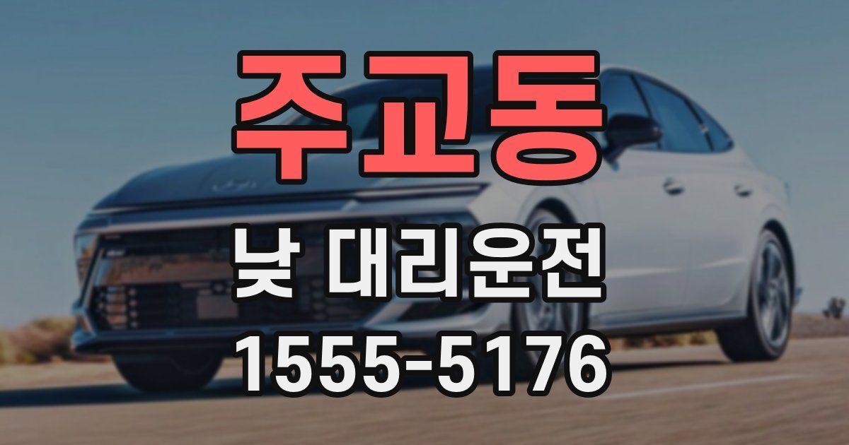 주교동 낮 대리운전