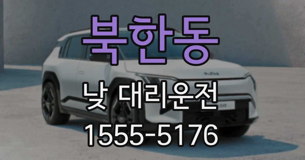 북한동 낮 대리운전