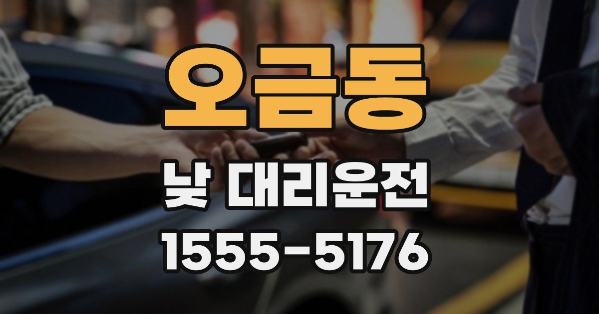 오금동 낮 대리운전
