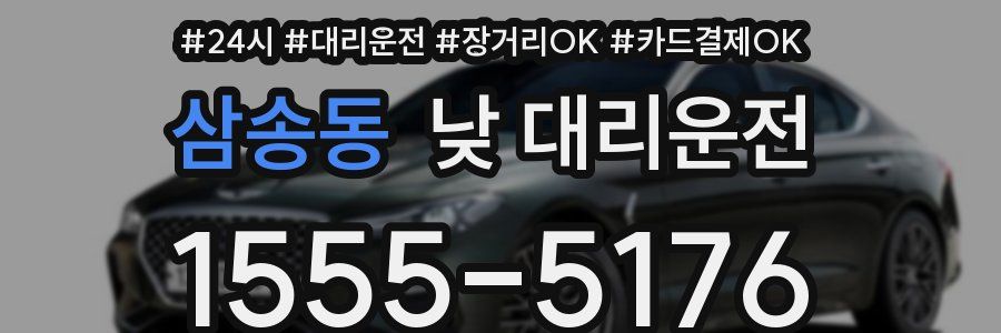 삼송동 낮 대리운전