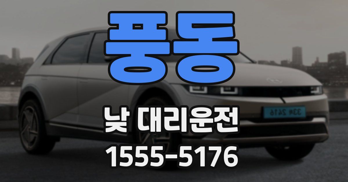 풍동 낮 대리운전