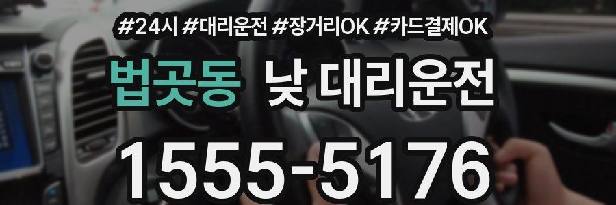 법곳동 낮 대리운전