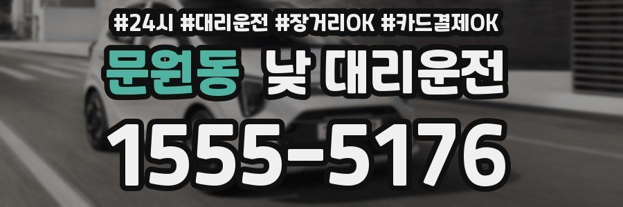 문원동 낮 대리운전