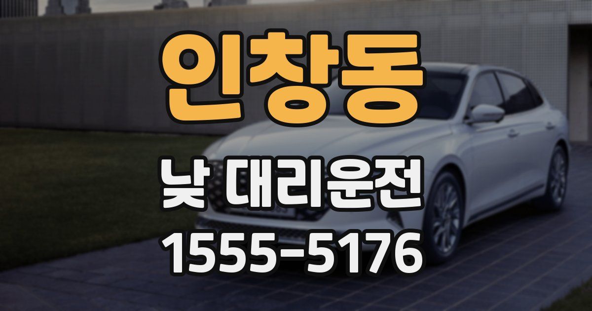 인창동 낮 대리운전
