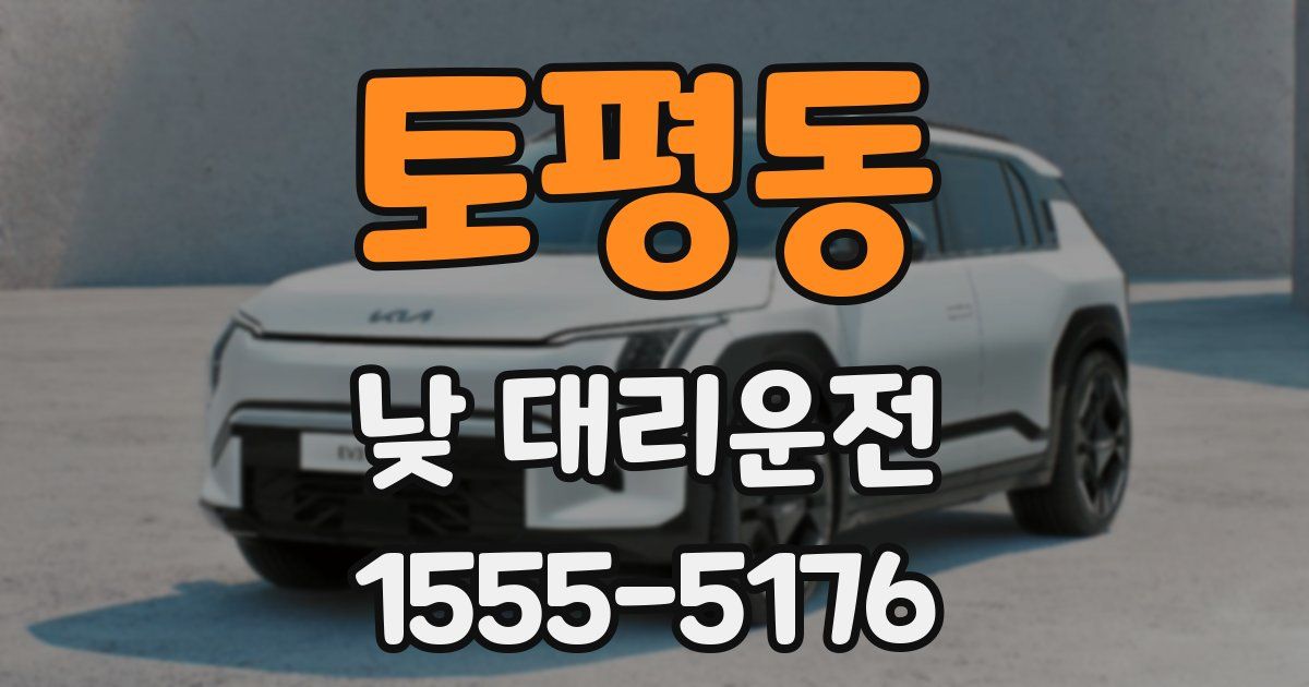 토평동 낮 대리운전