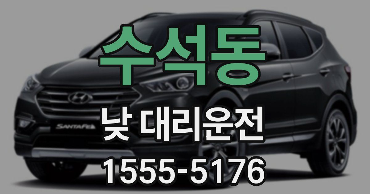 수석동 낮 대리운전