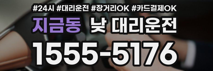 지금동 낮 대리운전