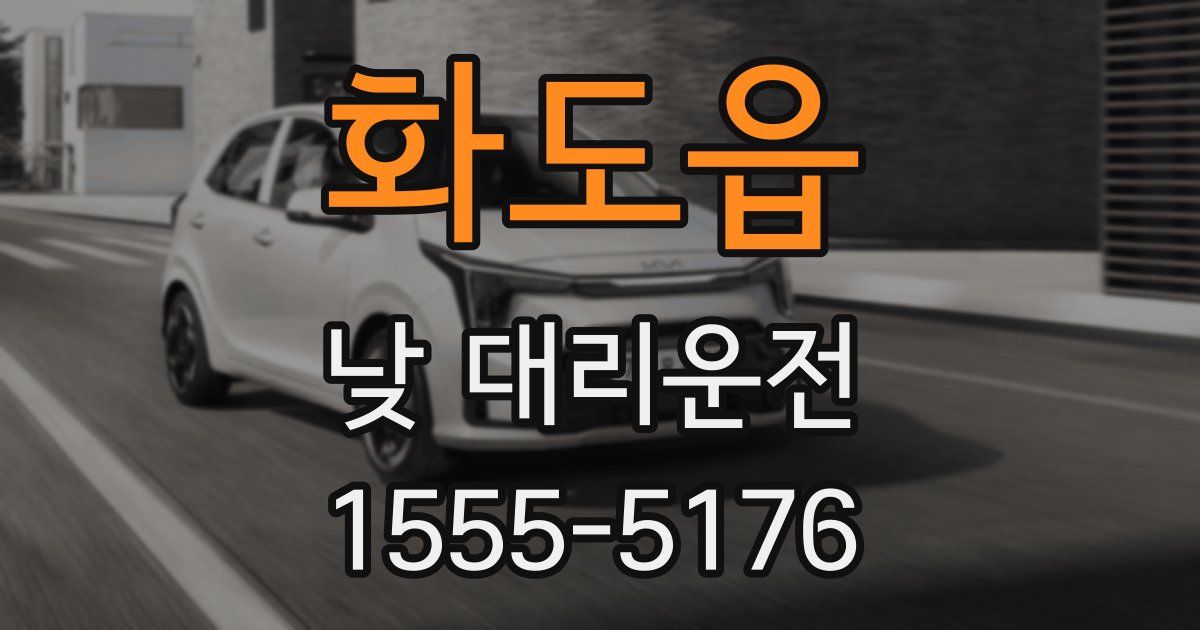 화도읍 낮 대리운전