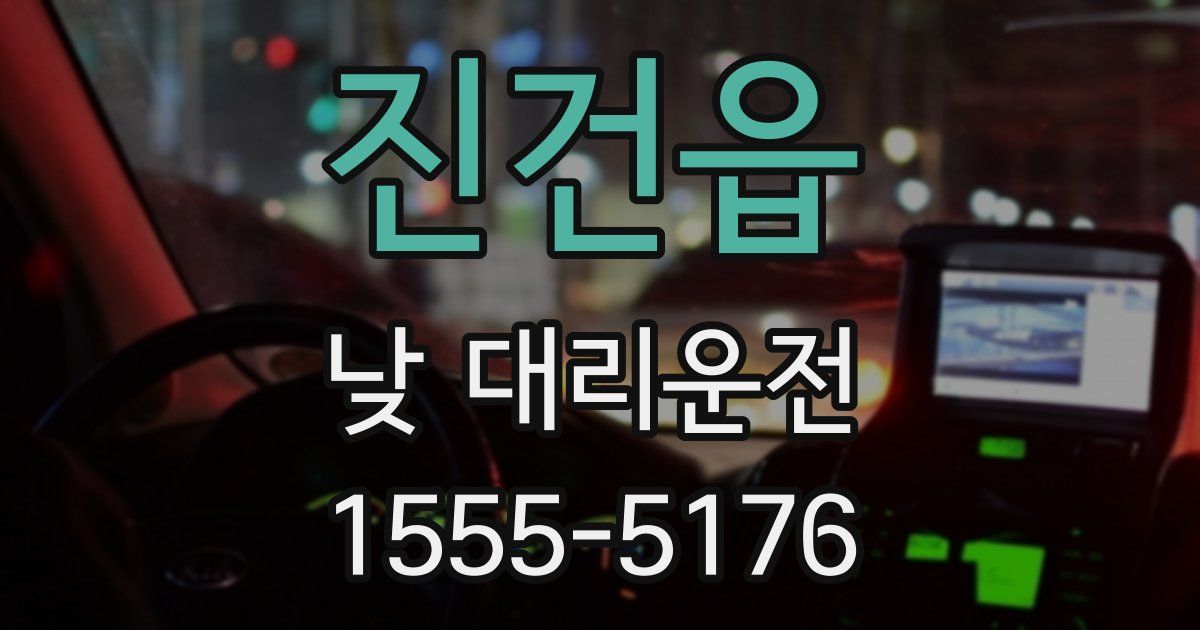 진건읍 낮 대리운전