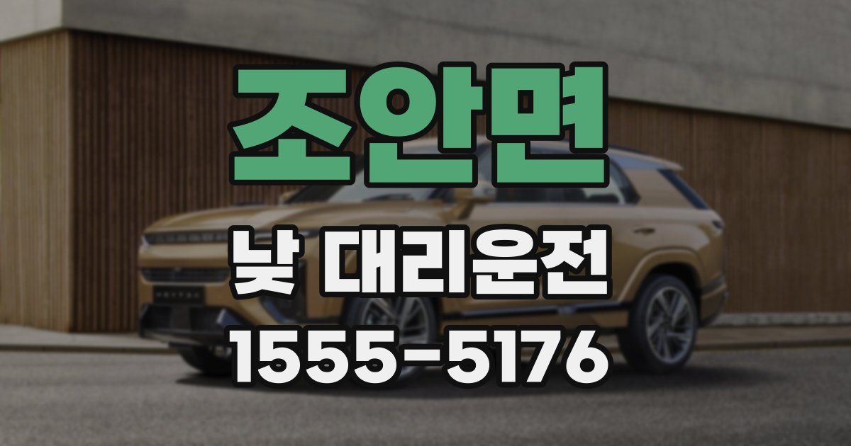 조안면 낮 대리운전