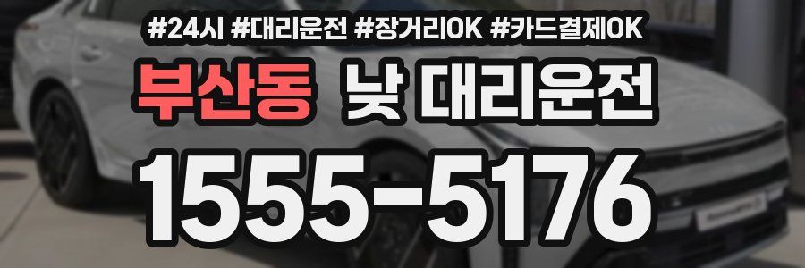 부산동 낮 대리운전