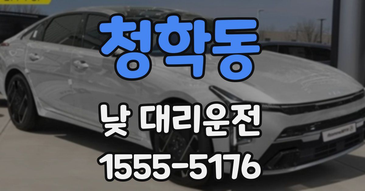 청학동 낮 대리운전