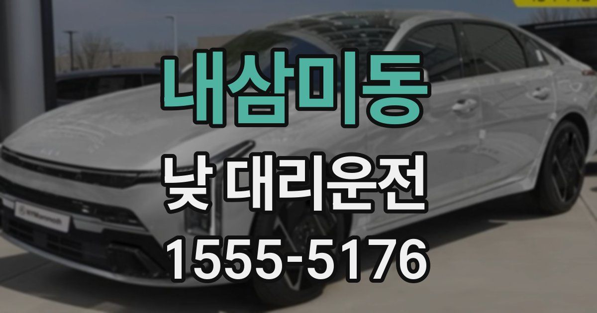 내삼미동 낮 대리운전