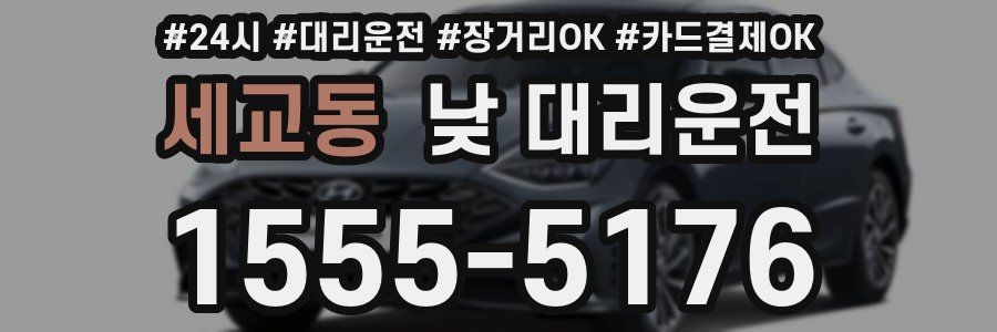 세교동 낮 대리운전