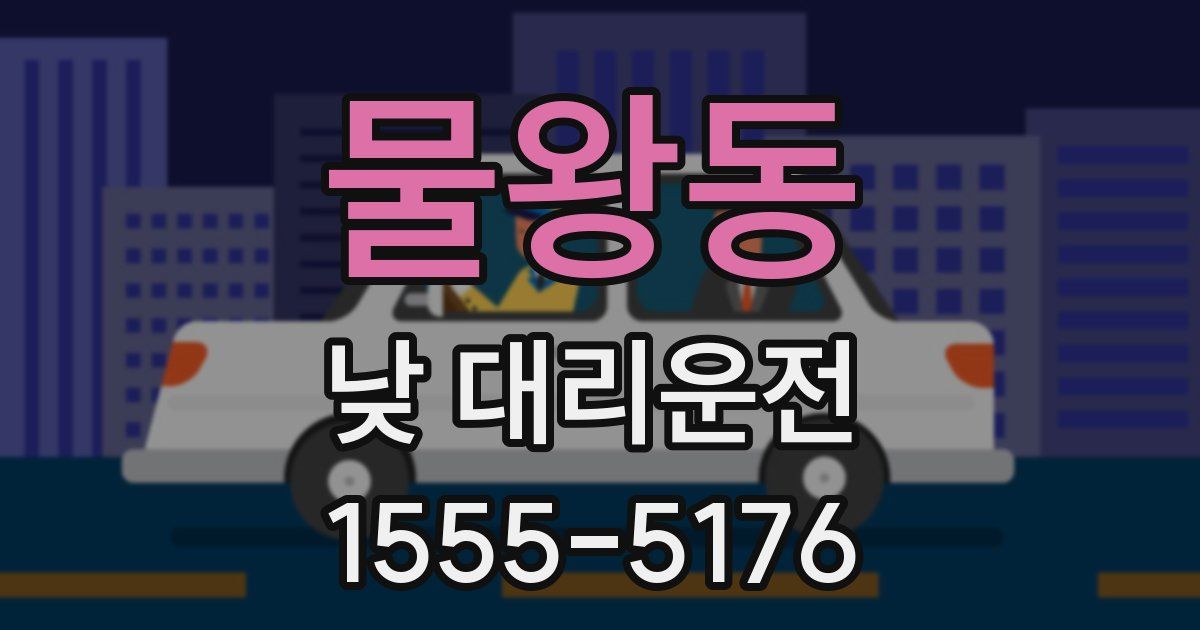 물왕동 낮 대리운전