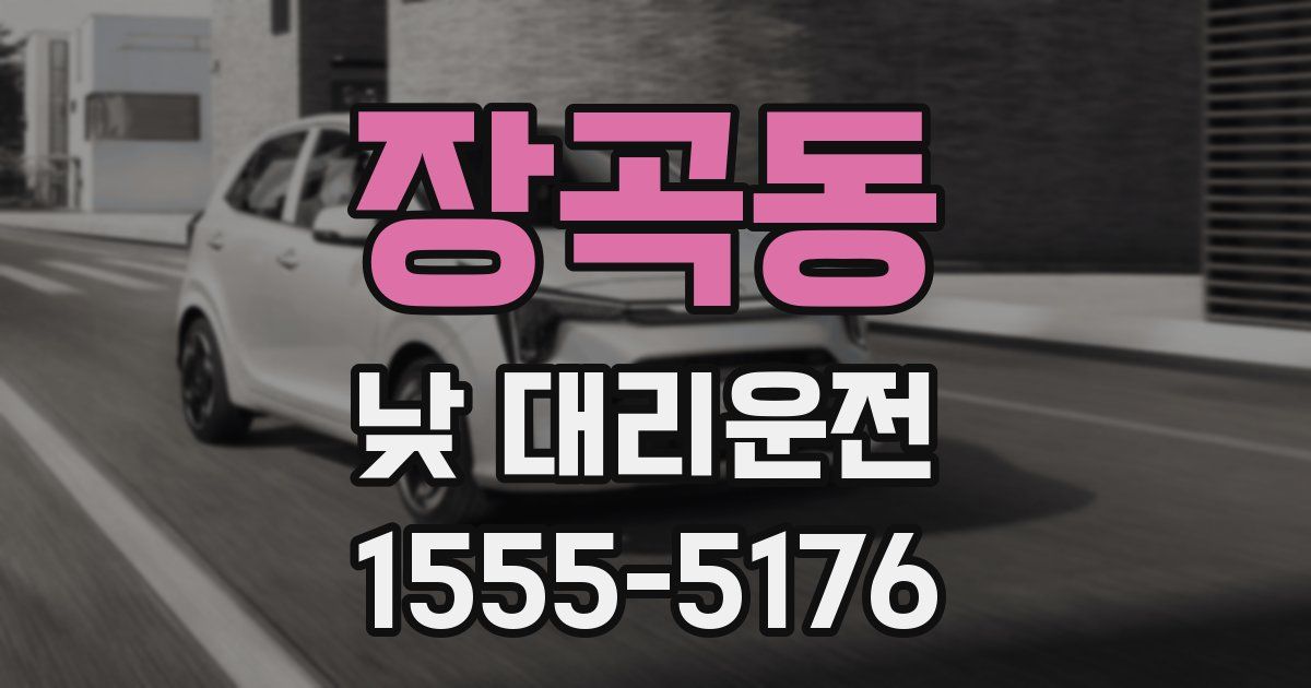 장곡동 낮 대리운전