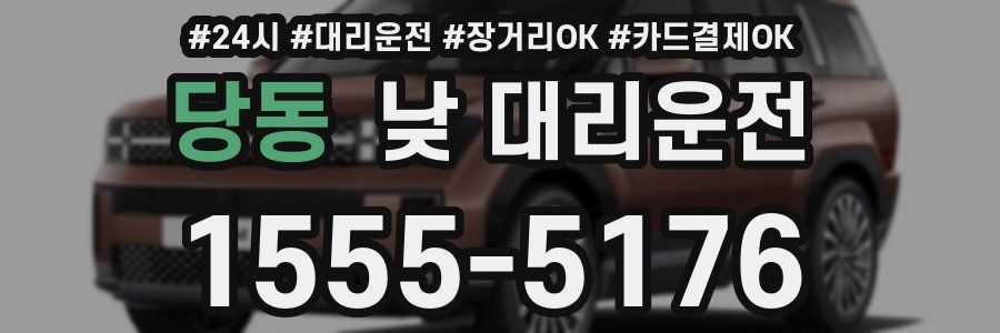 당동 낮 대리운전