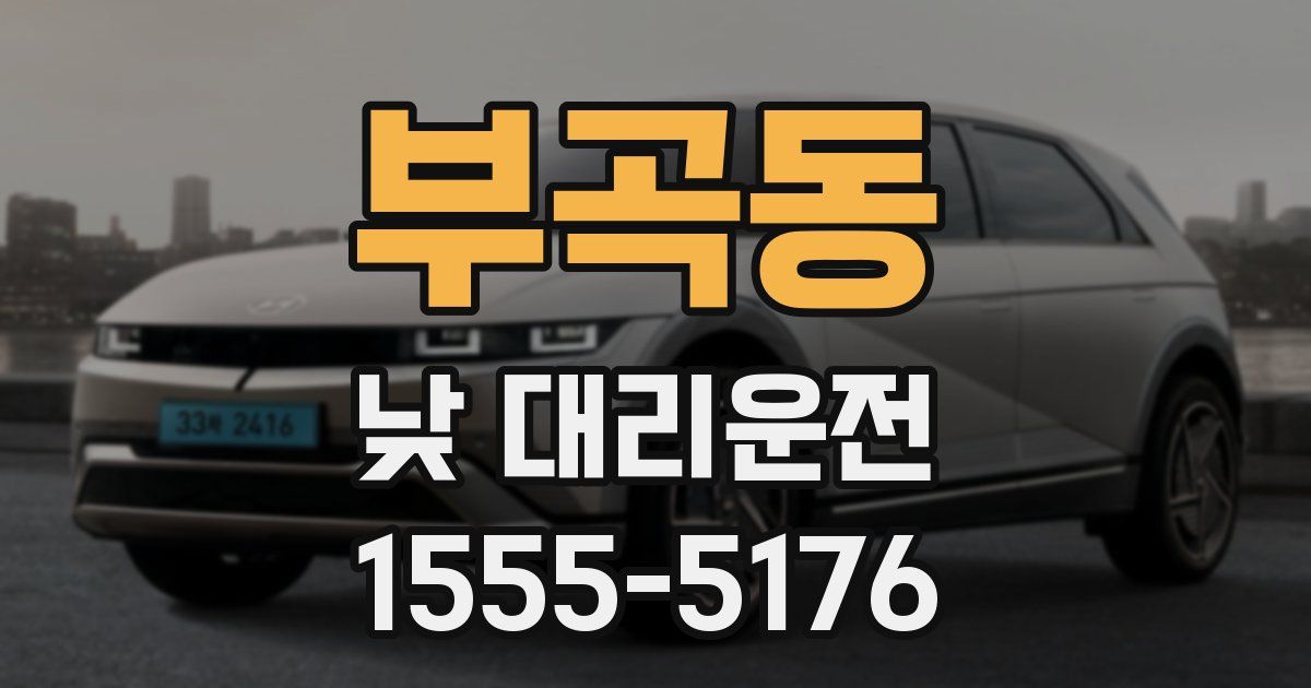 부곡동 낮 대리운전