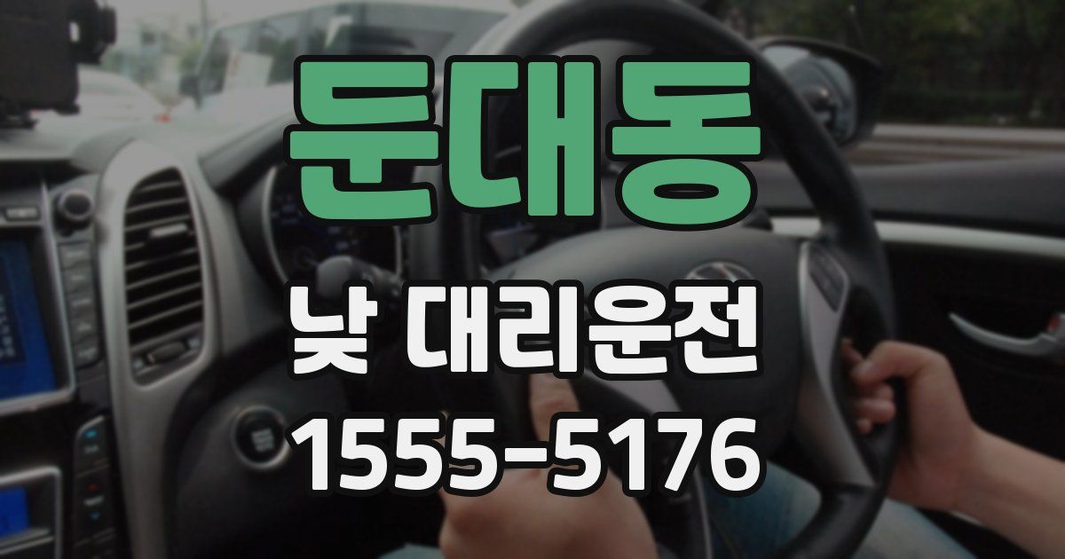 둔대동 낮 대리운전