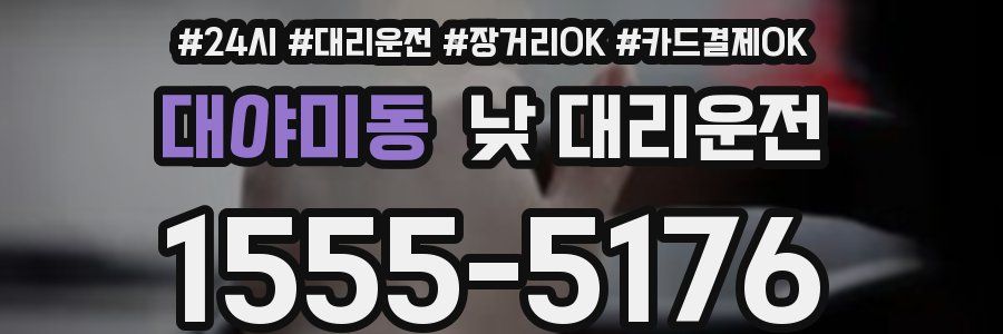 대야미동 낮 대리운전