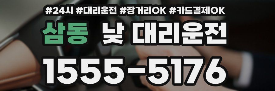 삼동 낮 대리운전