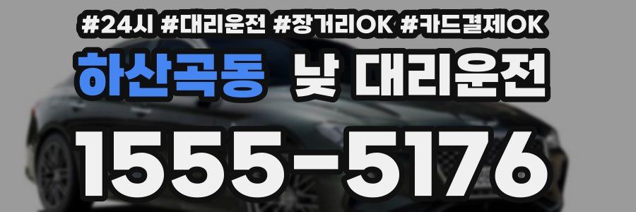 하산곡동 낮 대리운전