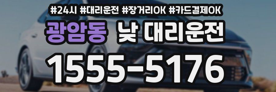 광암동 낮 대리운전