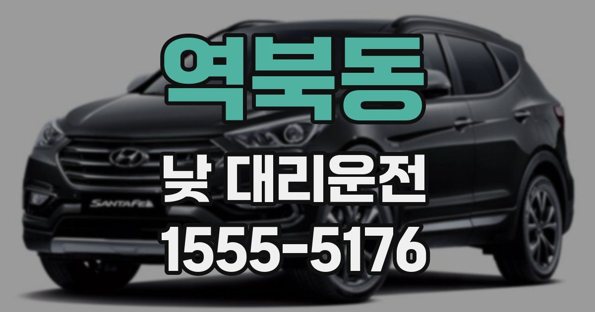 역북동 낮 대리운전