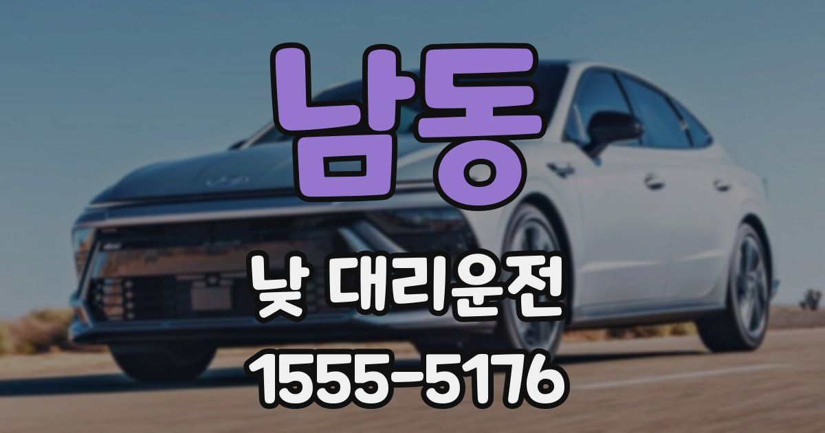 남동 낮 대리운전