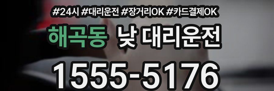 해곡동 낮 대리운전