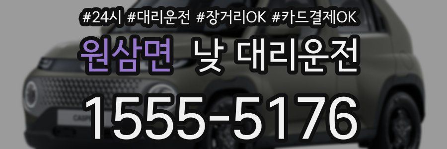 원삼면 낮 대리운전