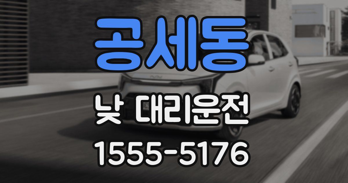 공세동 낮 대리운전