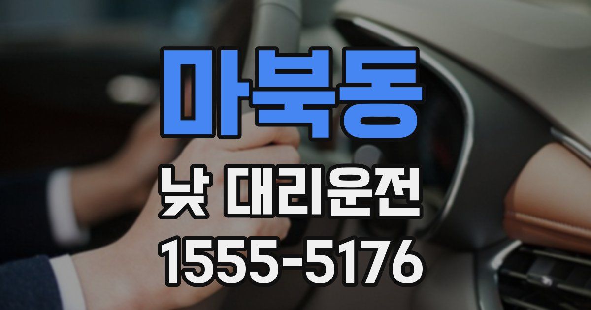 마북동 낮 대리운전