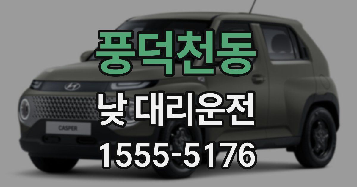 풍덕천동 낮 대리운전