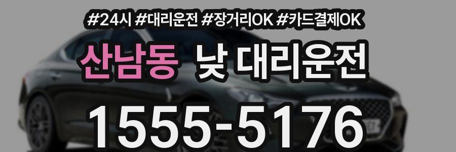 산남동 낮 대리운전