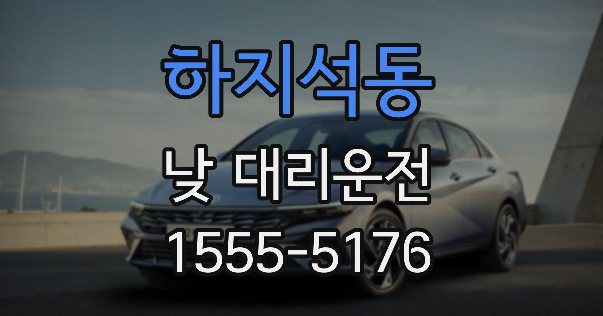 하지석동 낮 대리운전