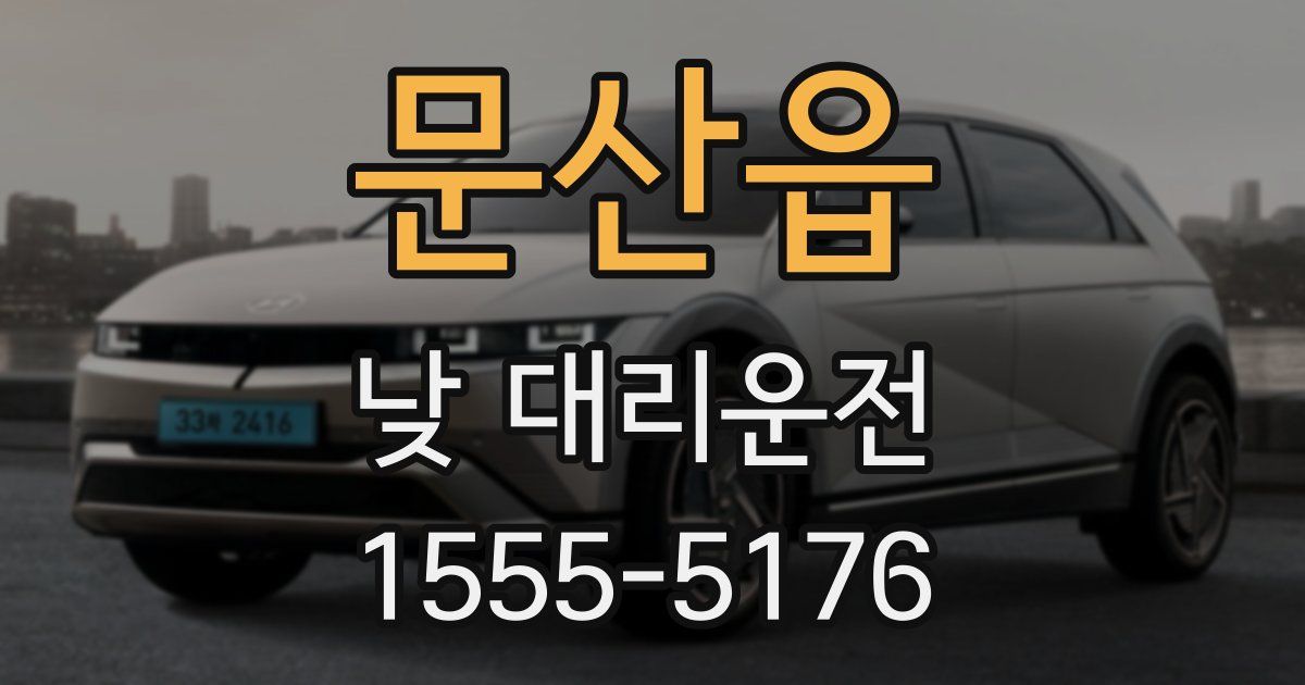 문산읍 낮 대리운전