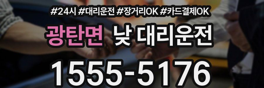 광탄면 낮 대리운전