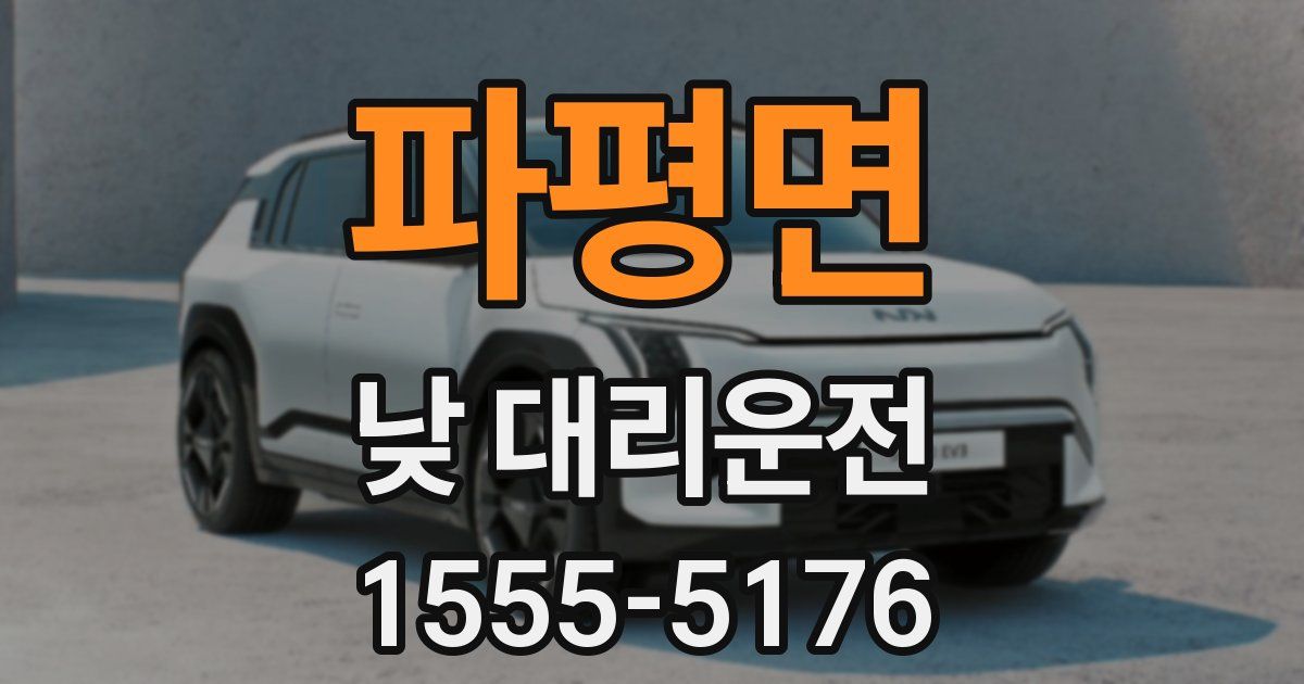 파평면 낮 대리운전