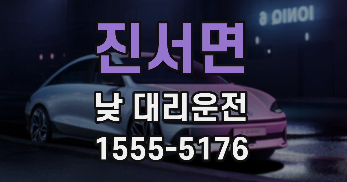 진서면 낮 대리운전