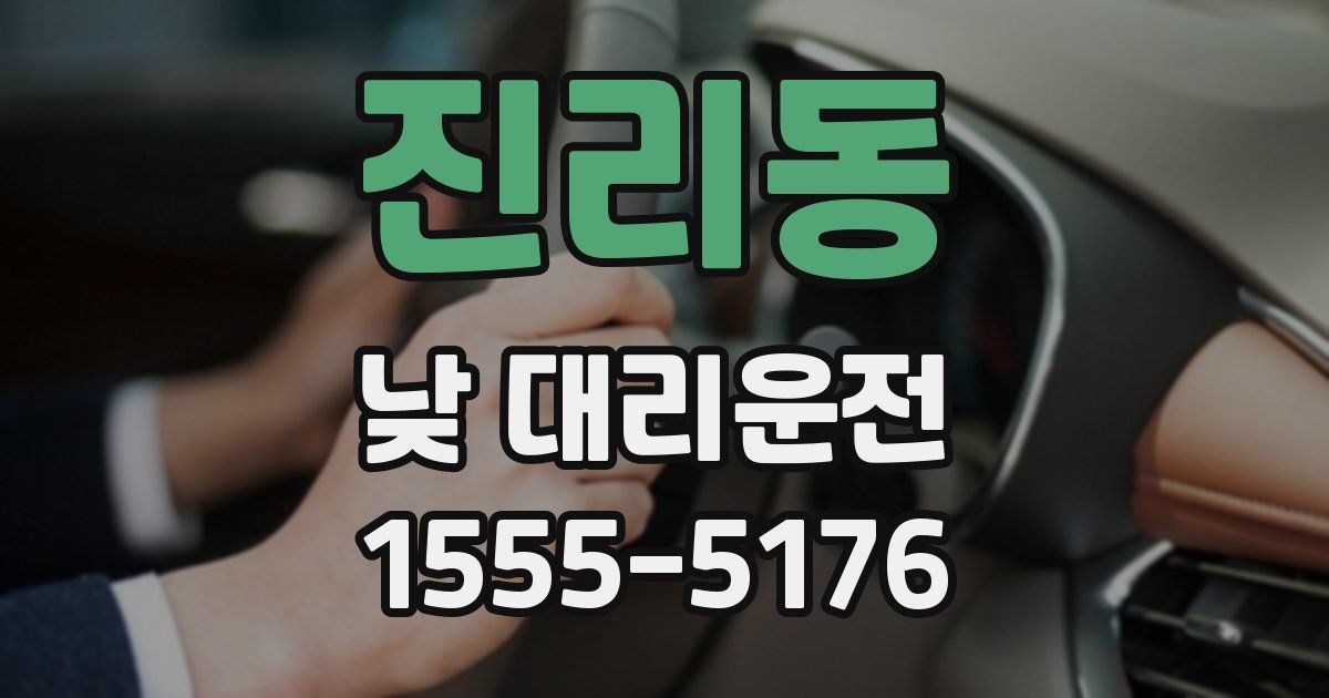 진리동 낮 대리운전