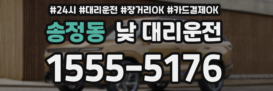 송정동 낮 대리운전