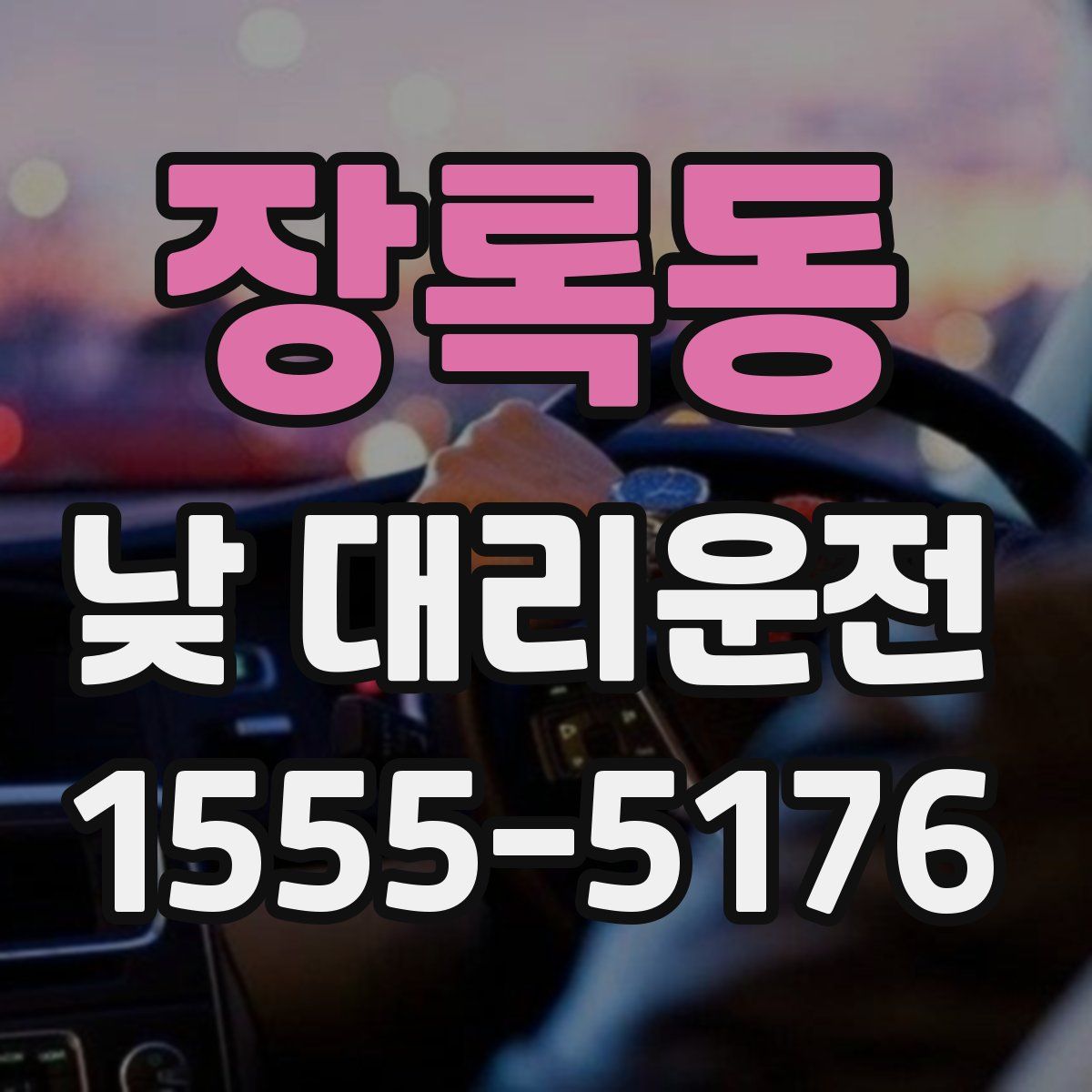 장록동 낮 대리운전