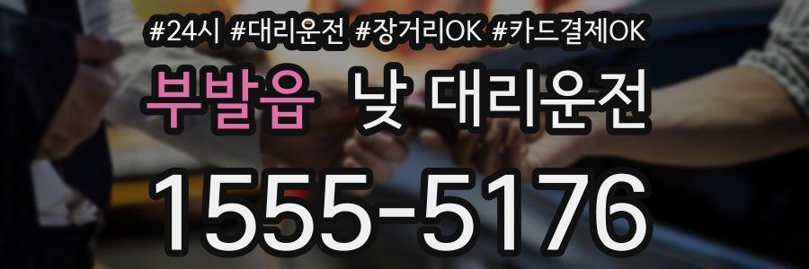 부발읍 낮 대리운전