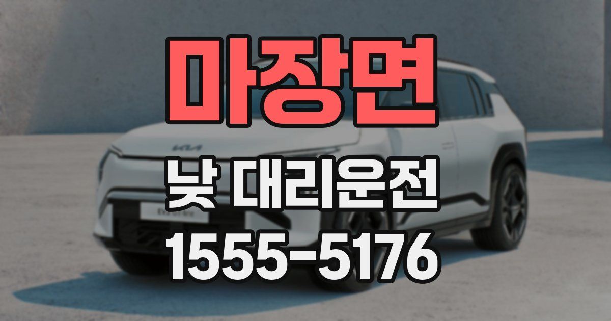 마장면 낮 대리운전