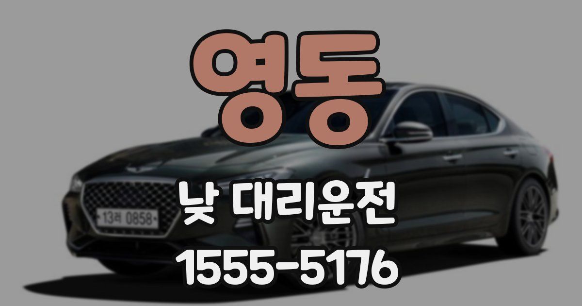 영동 낮 대리운전
