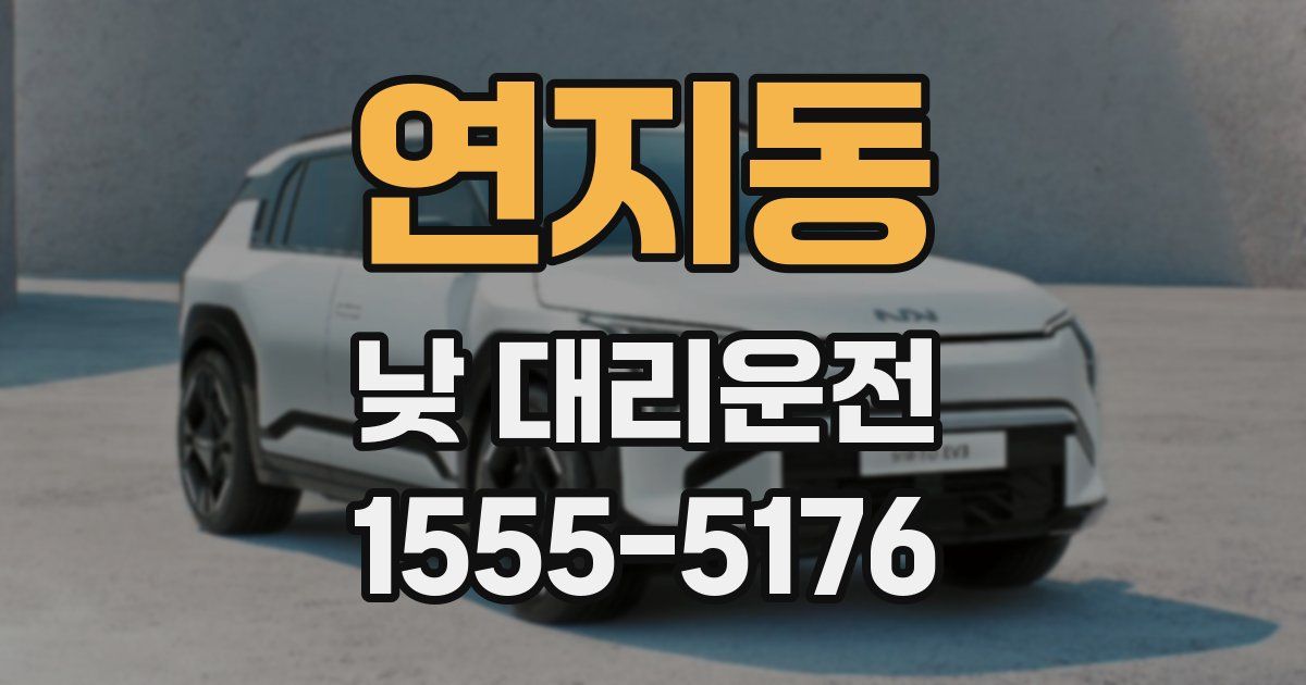 연지동 낮 대리운전